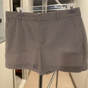 Banana Republic Pinstripe Shorts in Navy and White